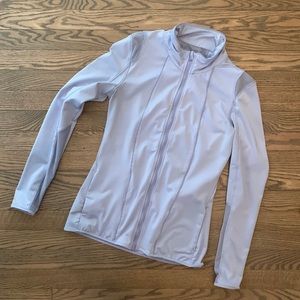 Sweatshirt Zip Up Running Workout Baby Blue Size Small